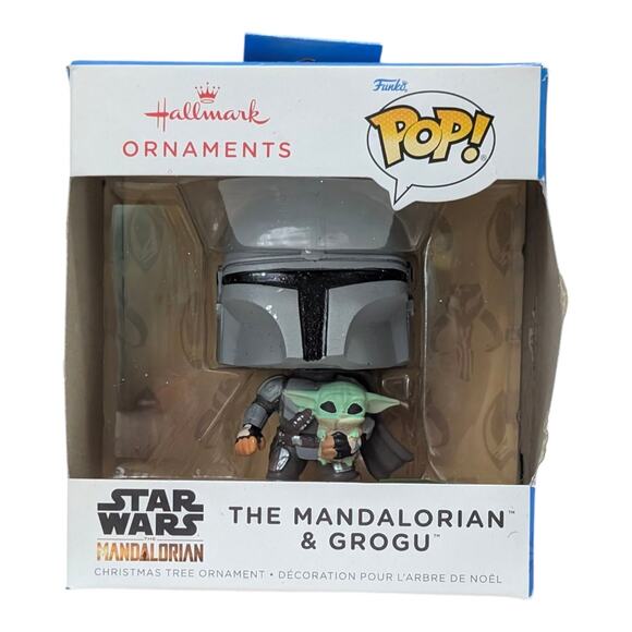 Hallmark Star Wars Mandalorian & Grogu Pop Holiday Ornament - Picture 1 of 4